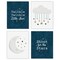Big Dot of Happiness Twinkle Twinkle Little Star - Unframed Moon & Cloud Nursery and Kids Room Linen Paper Wall Art - Set of 4 Artisms - 8 x 10 inches